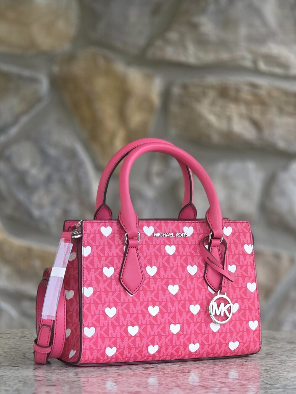 Michael Kors Sheila Small Pink Crossbody